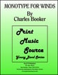 Monotype for Winds Concert Band sheet music cover